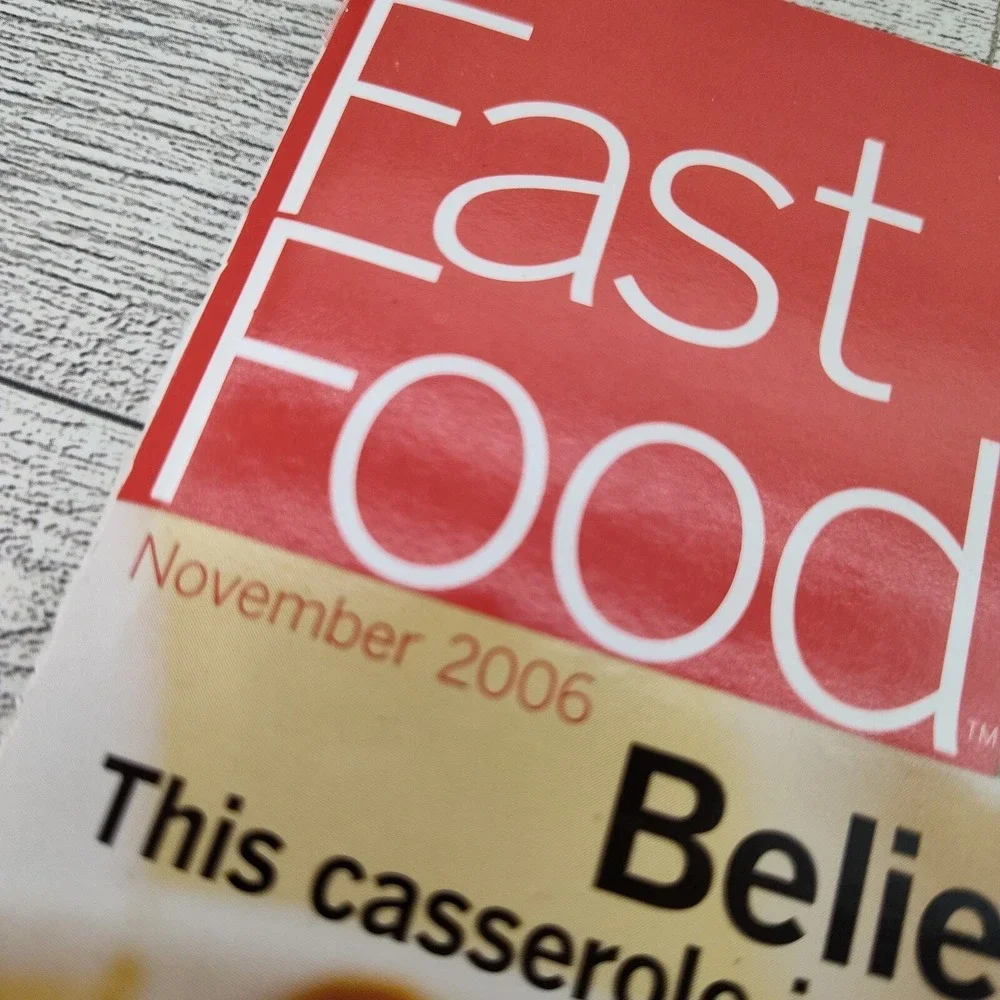 Fast Food Magazine 2006 November Cookbook Booklet Recipes - Slow Cooker Make Ahe